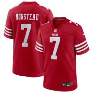 thomas morstead san francisco 49ers nike team game jersey scarlet clowdercats xdvma.jpg
