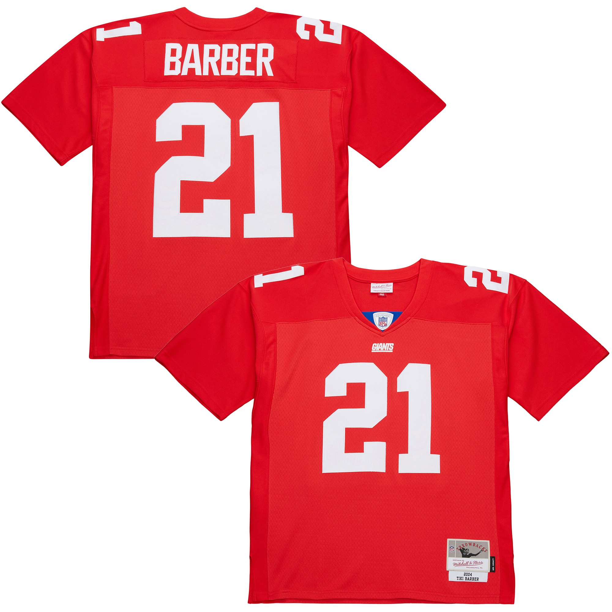 tiki barber new york giants mitchell ness 2004 legacy replica jersey red clowdercats pykce.jpg