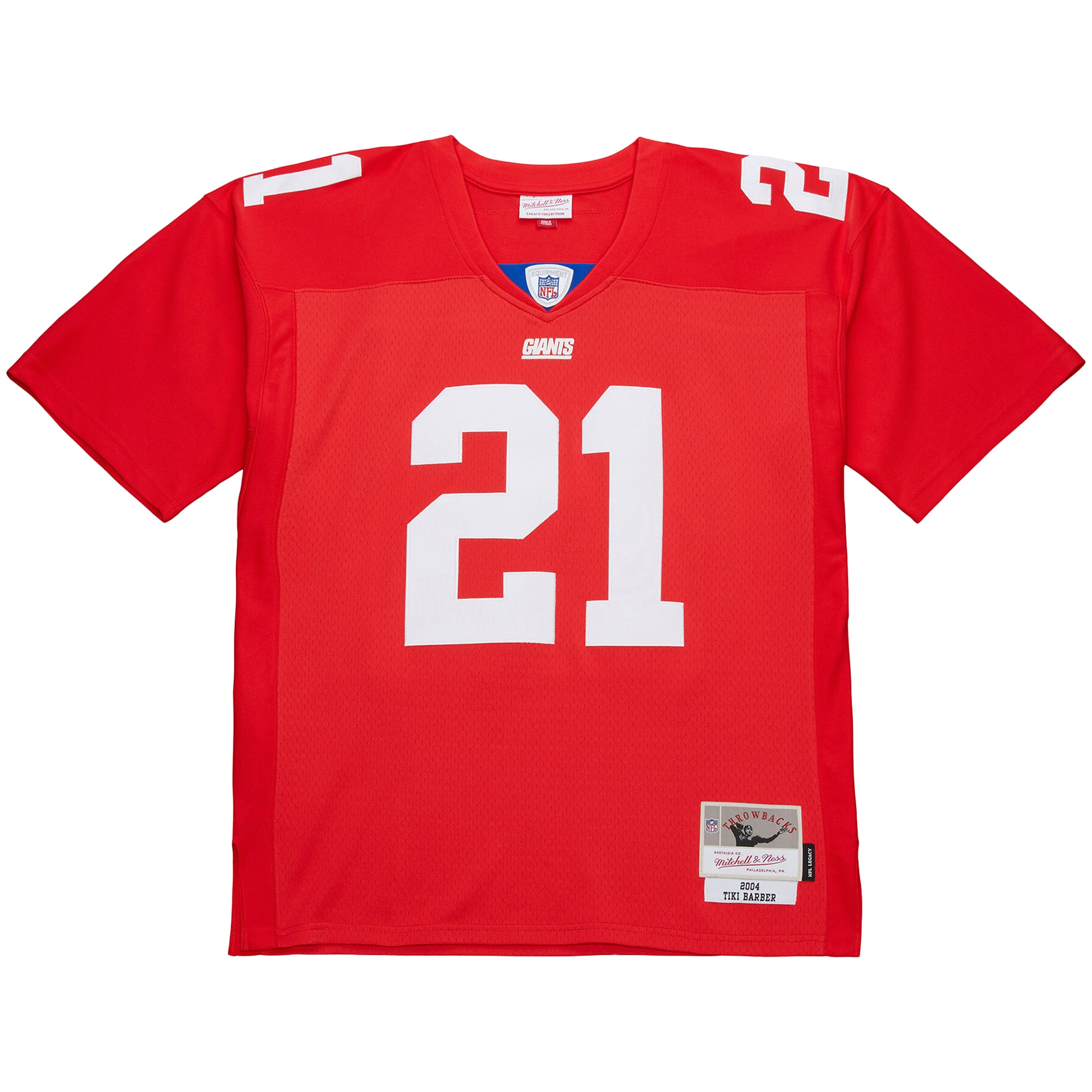 tiki barber new york giants mitchell ness 2004 legacy replica jersey red clowdercats ugr16.jpg