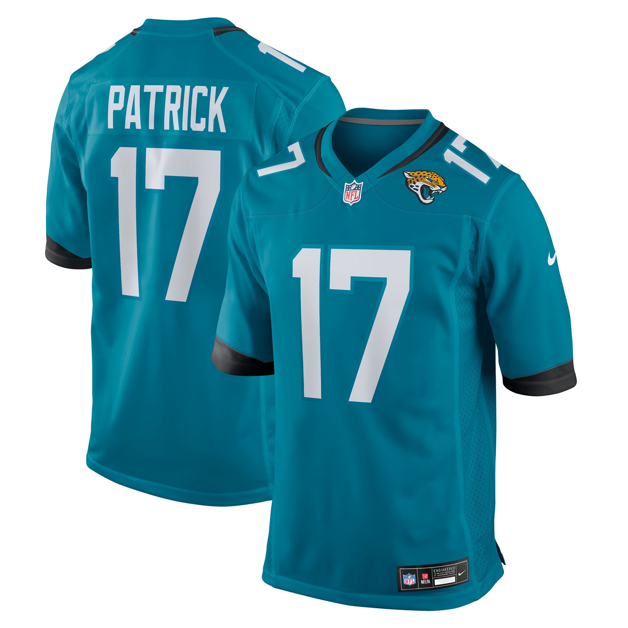 tim patrick jacksonville jaguars nike team game jersey teal clowdercats petxp.jpg