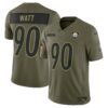 tj watt pittsburgh steelers nike 2025 salute to service limited jersey olive clowdercats gahoj.jpg