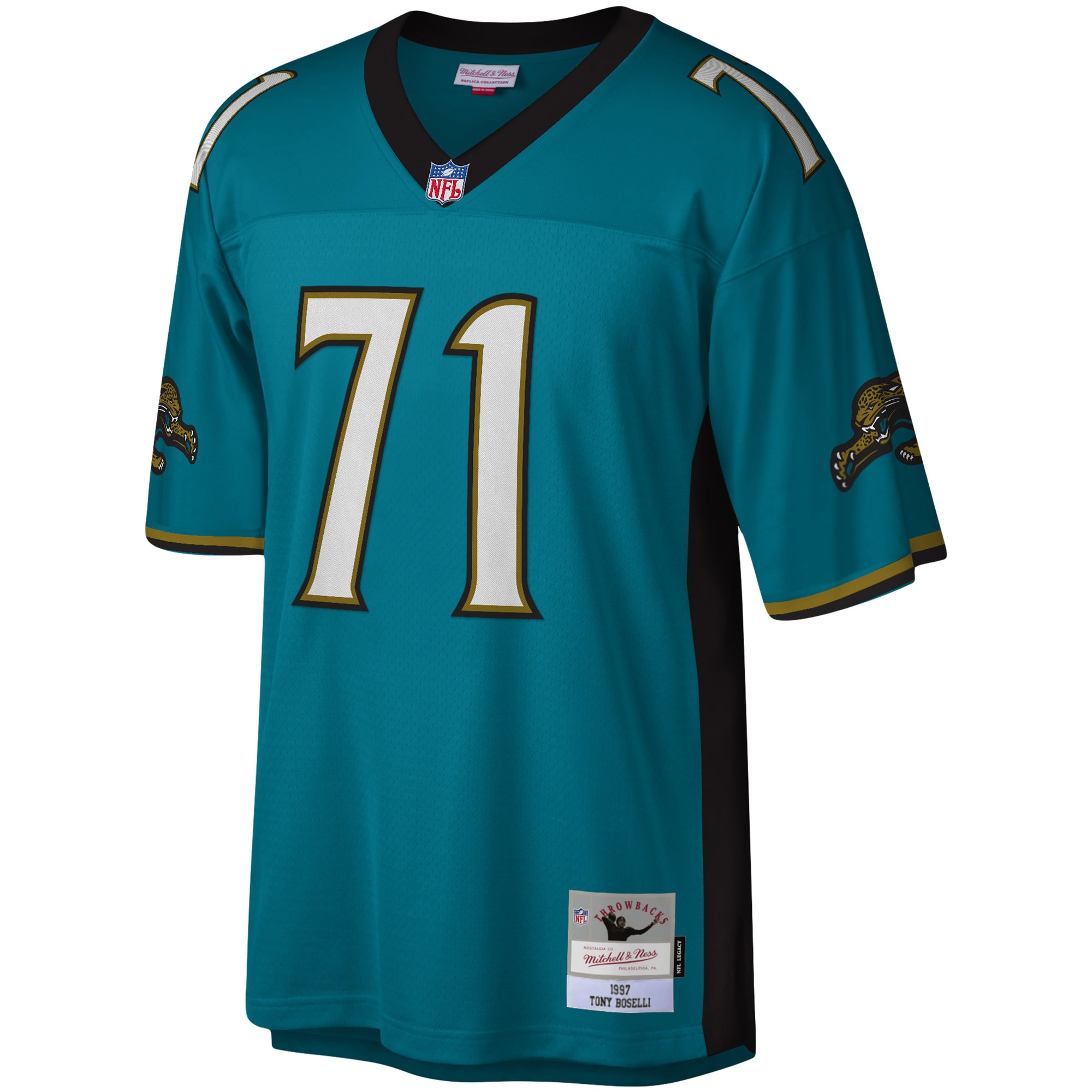 tony boselli jacksonville jaguars mitchell ness legacy replica jersey teal clowdercats c8ubu.jpg