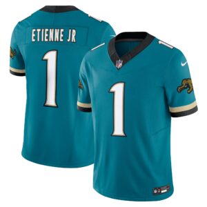 travis etienne jacksonville jaguars nike prowler throwback vapor fuse limited jersey teal clowdercats sglo3.jpg