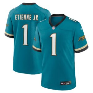 travis etienne jr jacksonville jaguars nike prowler throwback player game jersey teal clowdercats fet1o.jpg