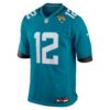 travis hunter jacksonville jaguars nike 2025 nfl draft first round pick game jersey teal clowdercats 6wtcd.jpg