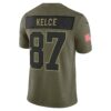 travis kelce kansas city chiefs nike 2025 salute to service limited jersey olive clowdercats kxqpm.jpg