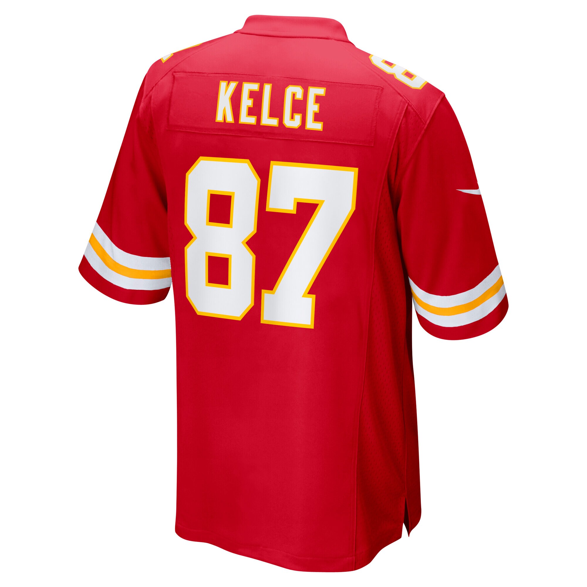 travis kelce kansas city chiefs nike super bowl lix game jersey red clowdercats ivopi.jpg