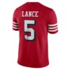 trey lance san francisco 49ers nike alternate vapor limited jersey scarlet clowdercats 8jbdh.jpg