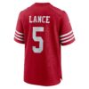 trey lance san francisco 49ers nike team game jersey scarlet clowdercats ennua.jpg