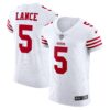 trey lance san francisco 49ers nike vapor elite jersey white clowdercats z8osx.jpg