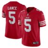 trey lance san francisco 49ers nike vapor limited jersey scarlet clowdercats zue0z.jpg