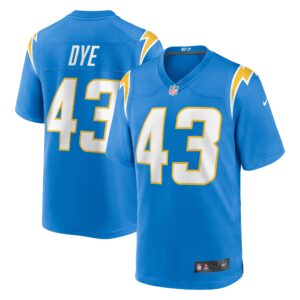 troy dye los angeles chargers nike game jersey powder blue clowdercats y84qr.jpg