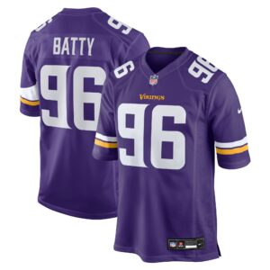 tyler batty minnesota vikings nike team game jersey purple clowdercats e2yjv.jpg