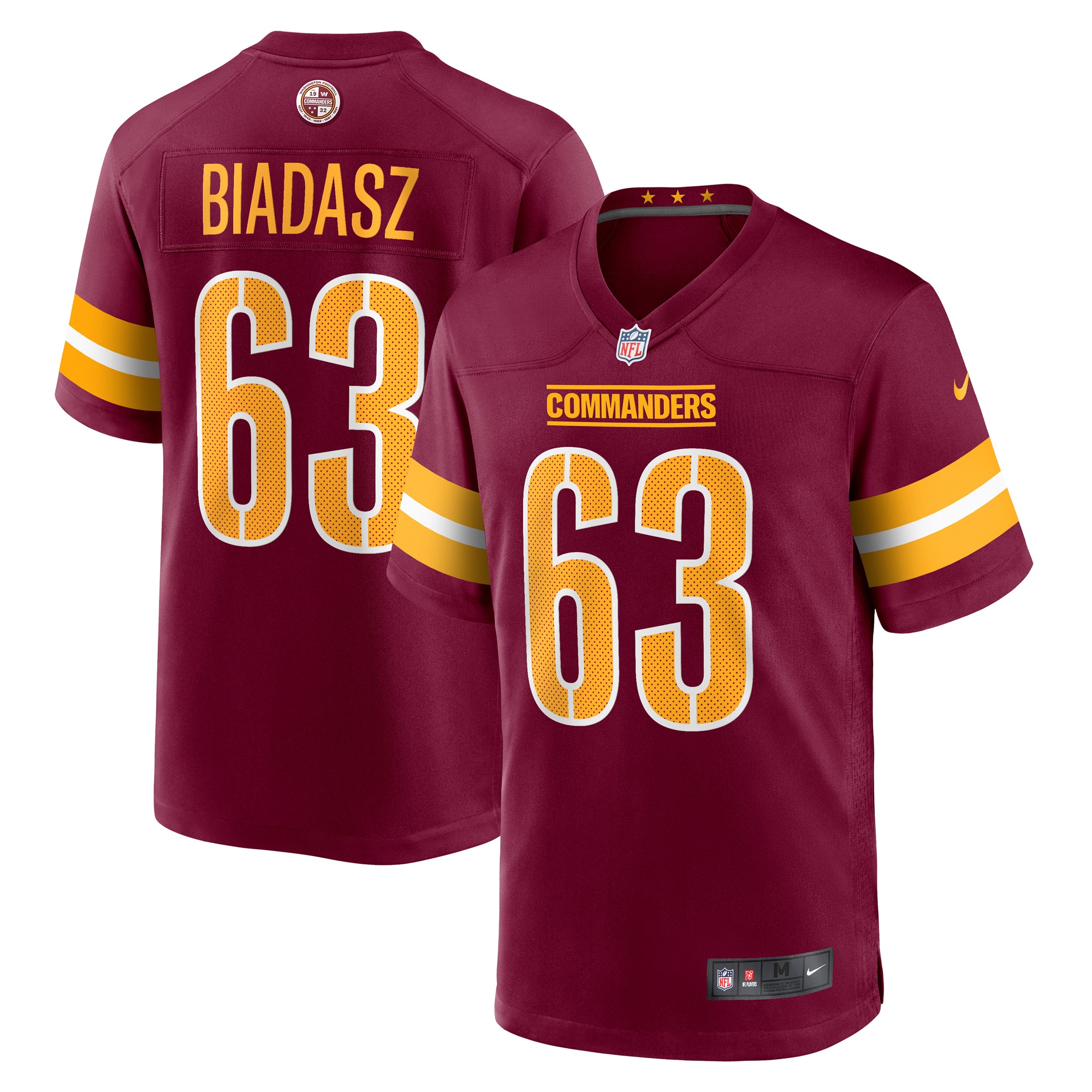 tyler biadasz washington commanders nike game jersey burgundy clowdercats kvieu.jpg