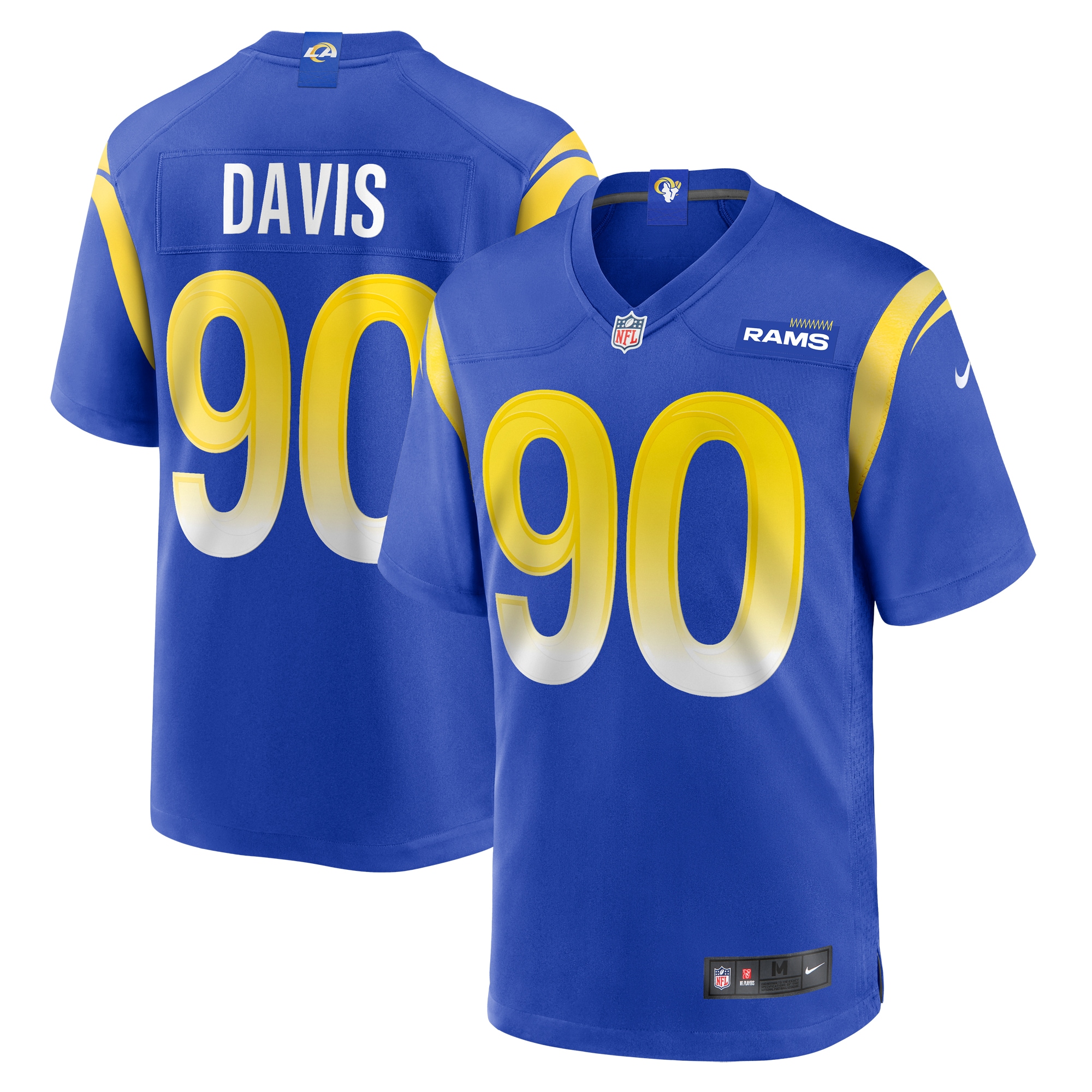 tyler davis los angeles rams nike team game jersey royal clowdercats ixfw9.jpg