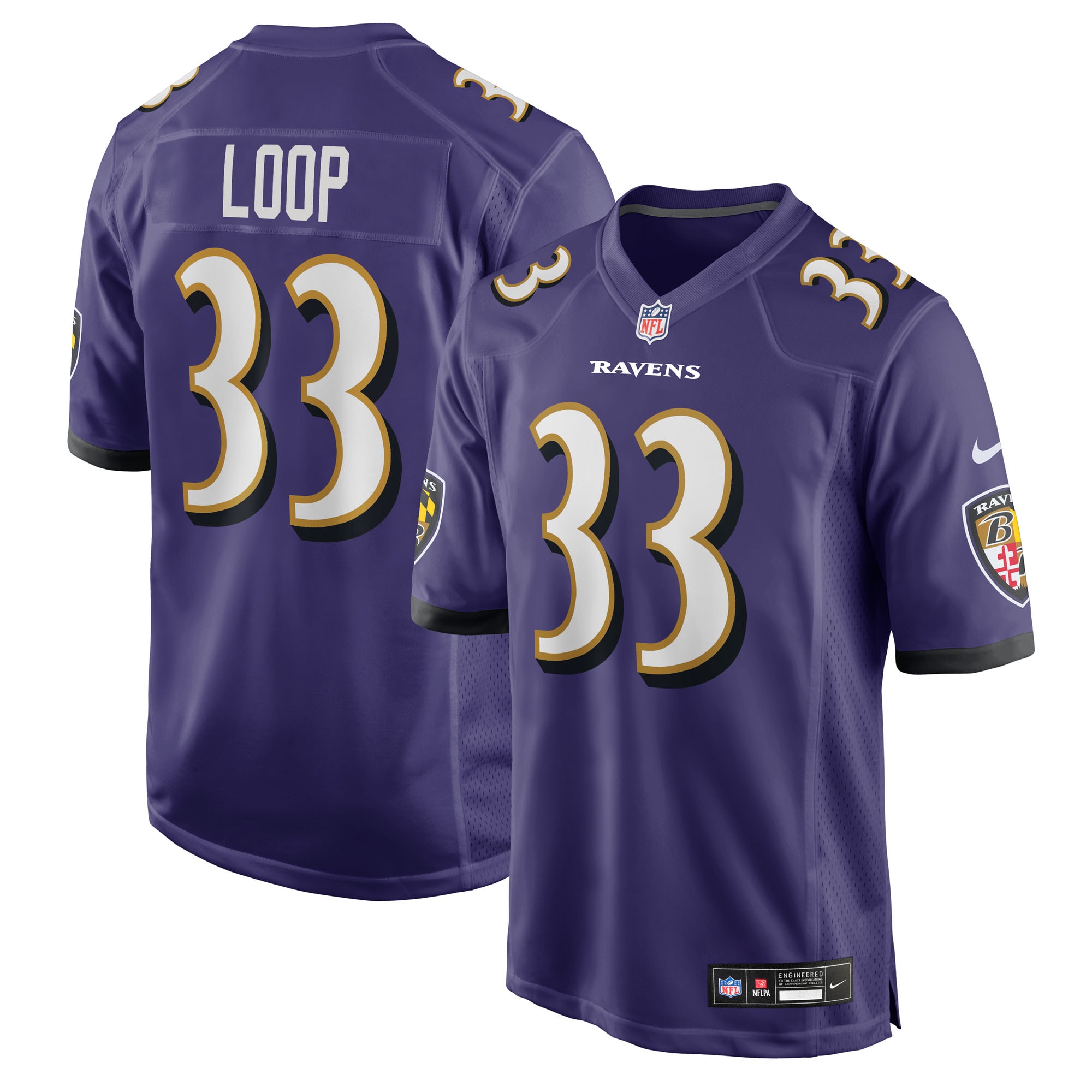 tyler loop baltimore ravens nike team game jersey purple clowdercats antx4.jpg