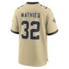tyrann mathieu new orleans saints nike gameday golds alternate game player jersey gold clowdercats pbjr3.jpg