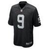 tyree wilson las vegas raiders nike game jersey black clowdercats fpkcy.jpg