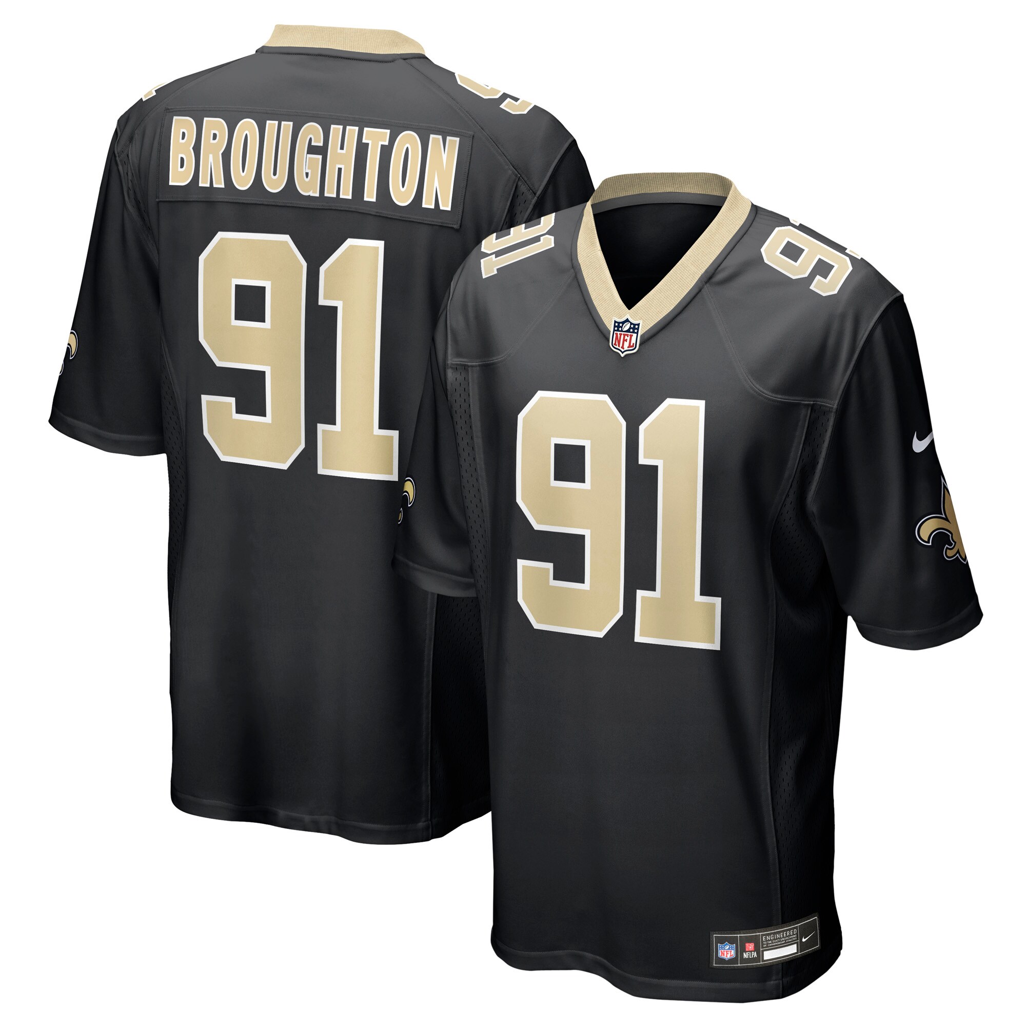 vernon broughton new orleans saints nike team game jersey black clowdercats zz0jp.jpg
