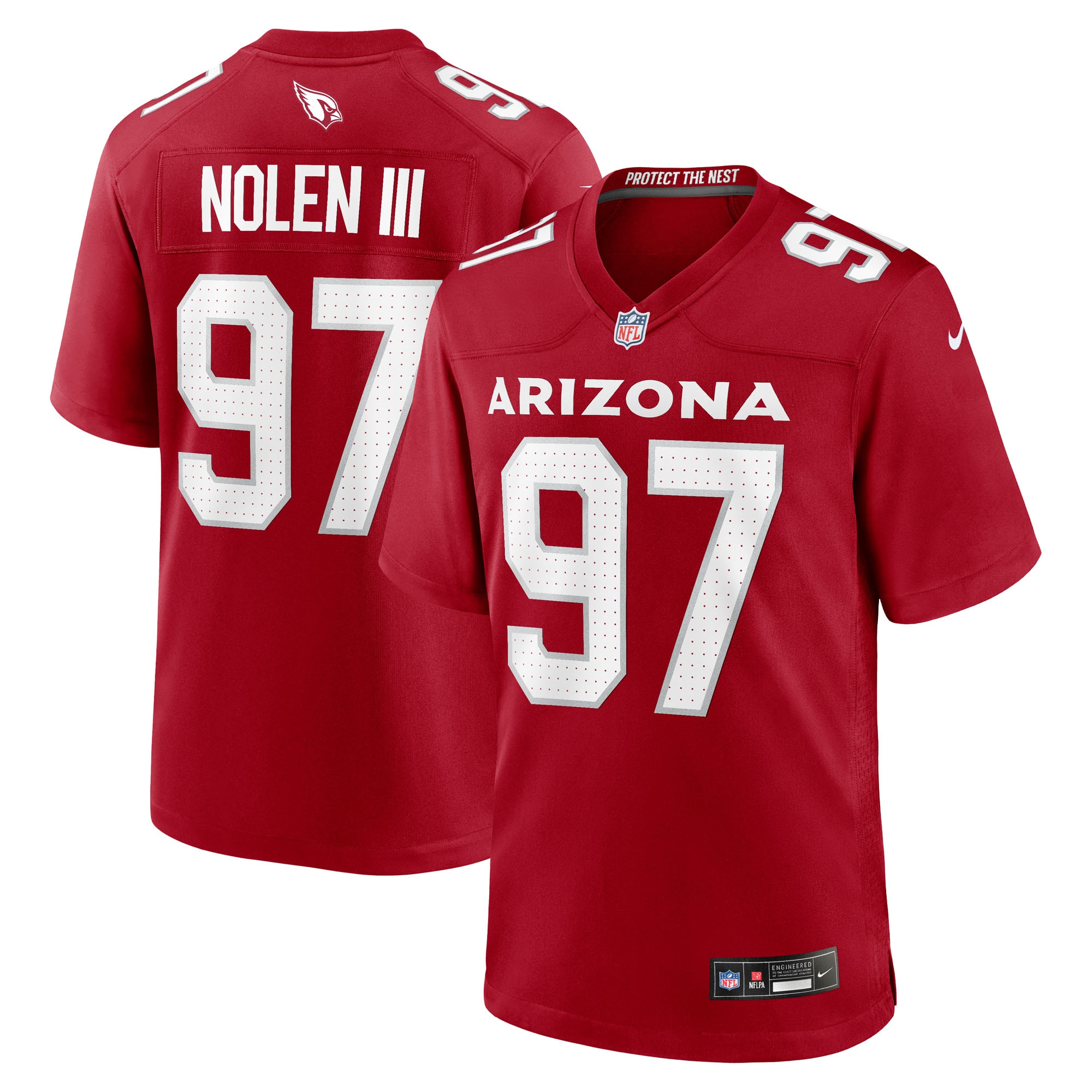 walter nolen arizona cardinals nike 2025 nfl draft first round pick game jersey cardinal clowdercats ef6hn.jpg