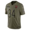 walter payton chicago bears nike 2025 salute to service retired limited jersey olive clowdercats f4uhp.jpg