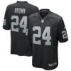 willie brown las vegas raiders nike game retired player jersey black clowdercats m4al5.jpg
