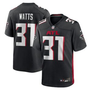 xavier watts atlanta falcons nike team game jersey black clowdercats a6snw.jpg