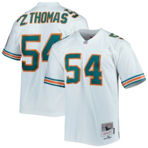 zach thomas miami dolphins mitchell ness legacy replica jersey white clowdercats o6l8x.jpg