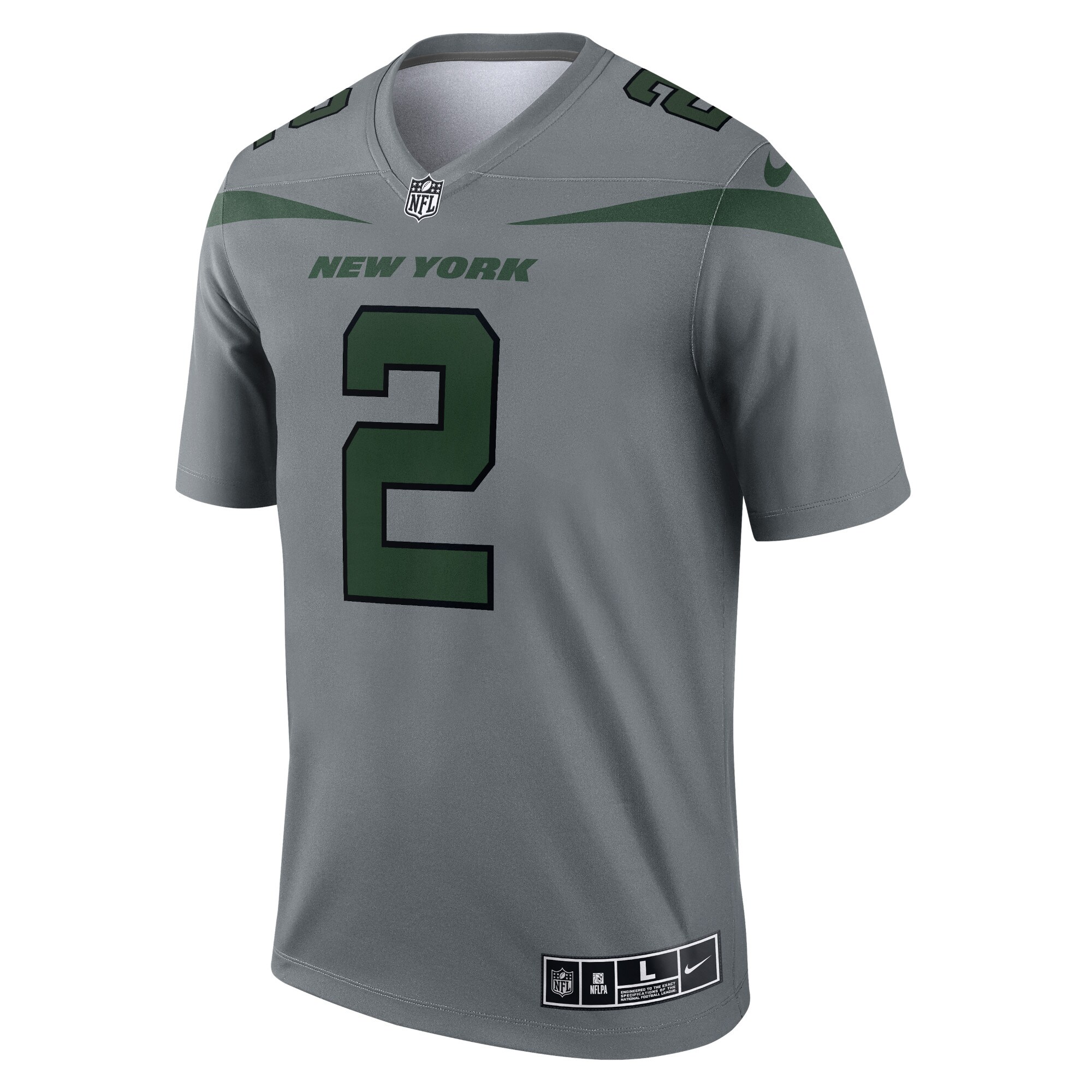 zach wilson new york jets nike inverted legend player performance top gray clowdercats ntxru.jpg