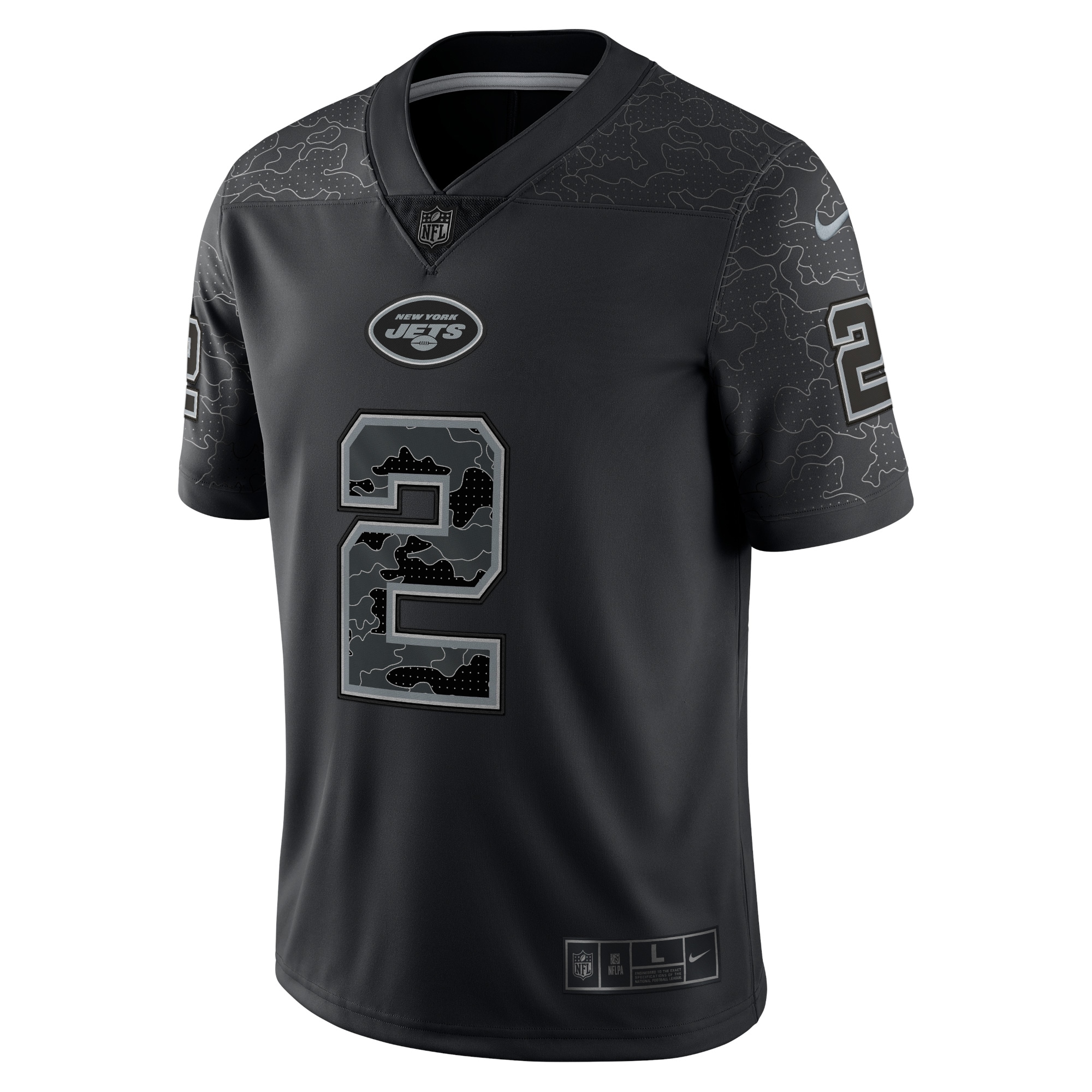 zach wilson new york jets nike rflctv limited jersey black clowdercats sec8h.jpg