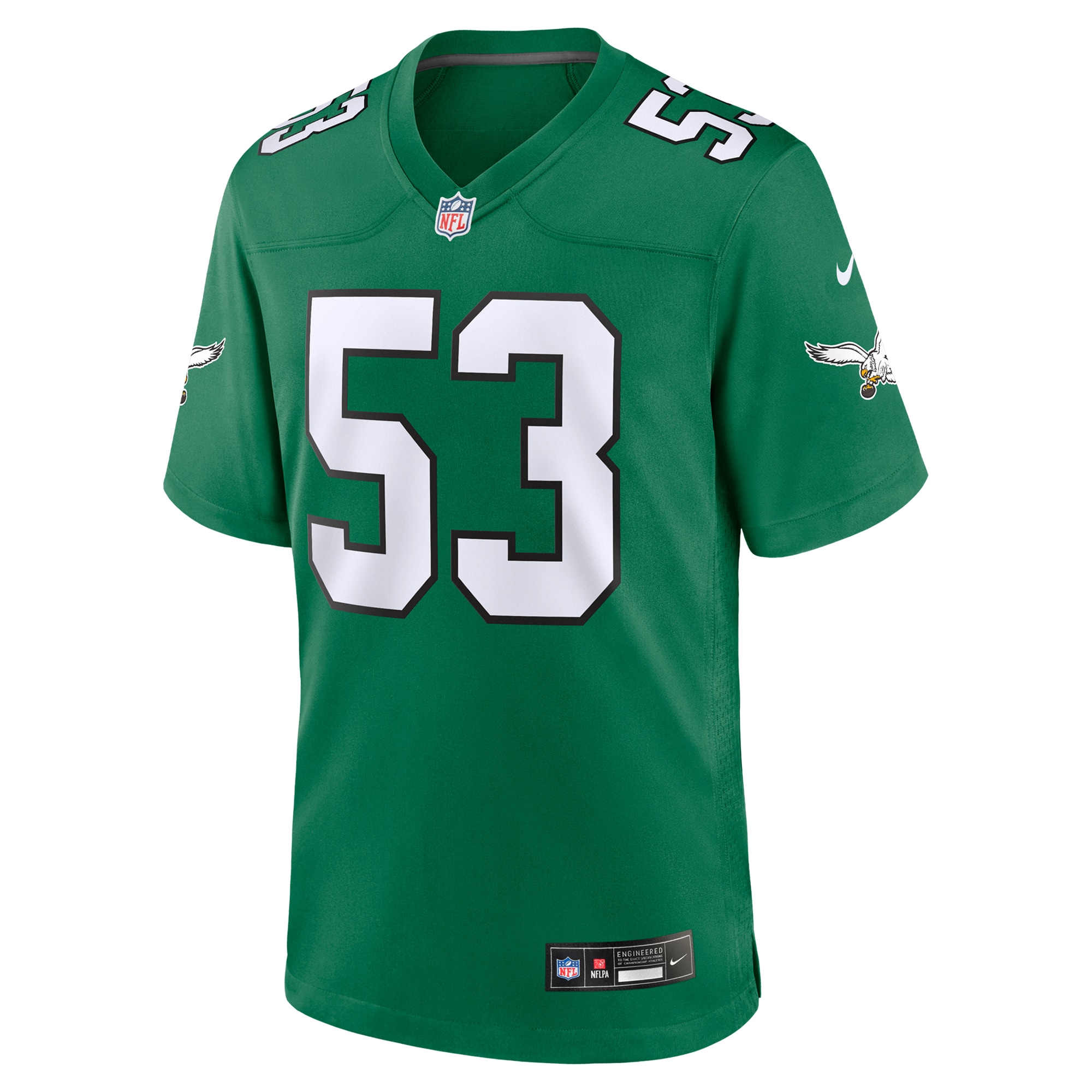 zack baun philadelphia eagles nike alternate game jersey kelly green clowdercats wtupo.jpg
